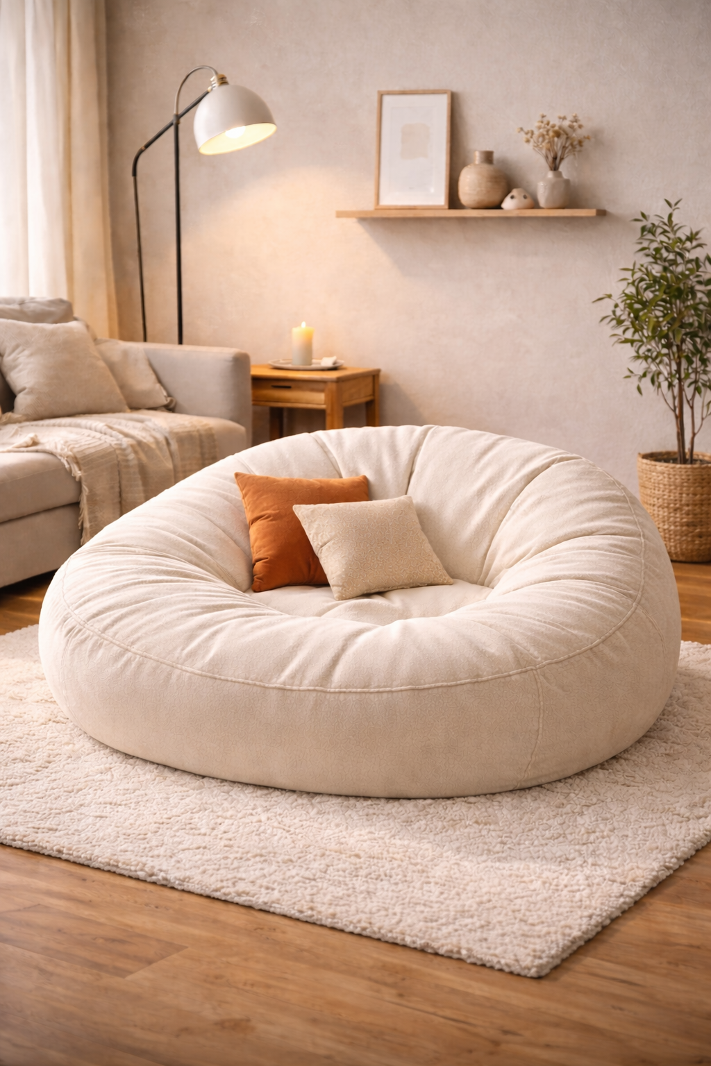 Lazy Sofa Beanbag Stuffed Animal 4ft Sherpa Big Giant Large Bean Bag Sofa With Foam Filler Wholesale For Living Room