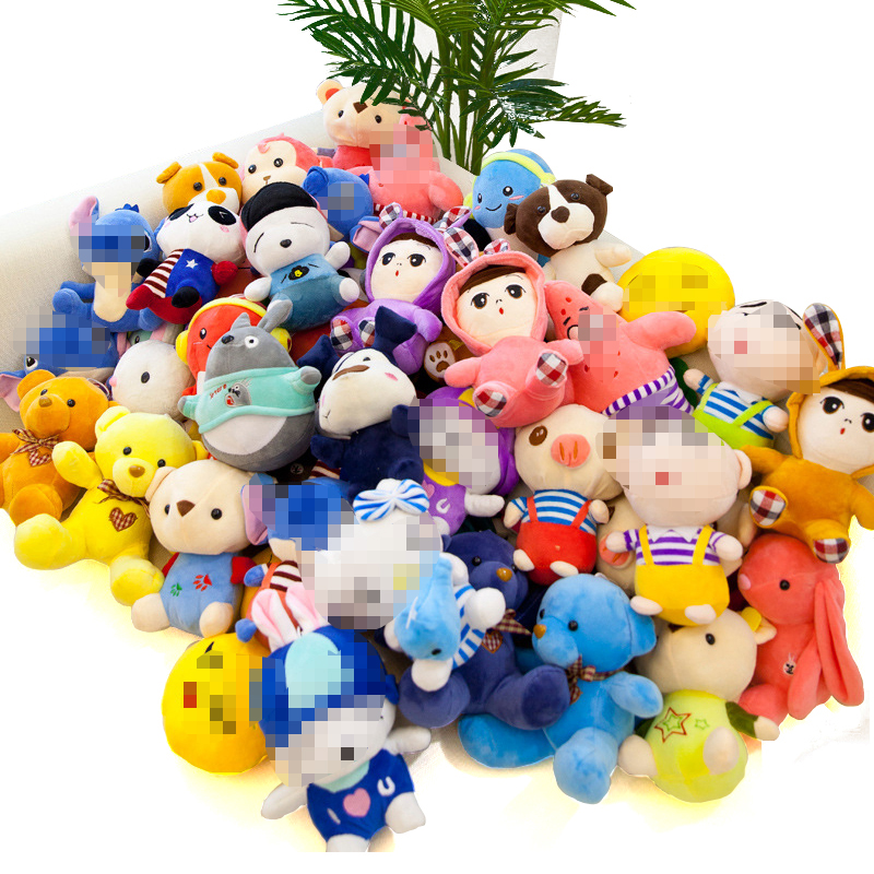 Factory Cheap 17-22cm Claw Machine Plush Toys Crane Machine Vending Machine Toys Plushie 7" Animal Stuffed Toy Doll