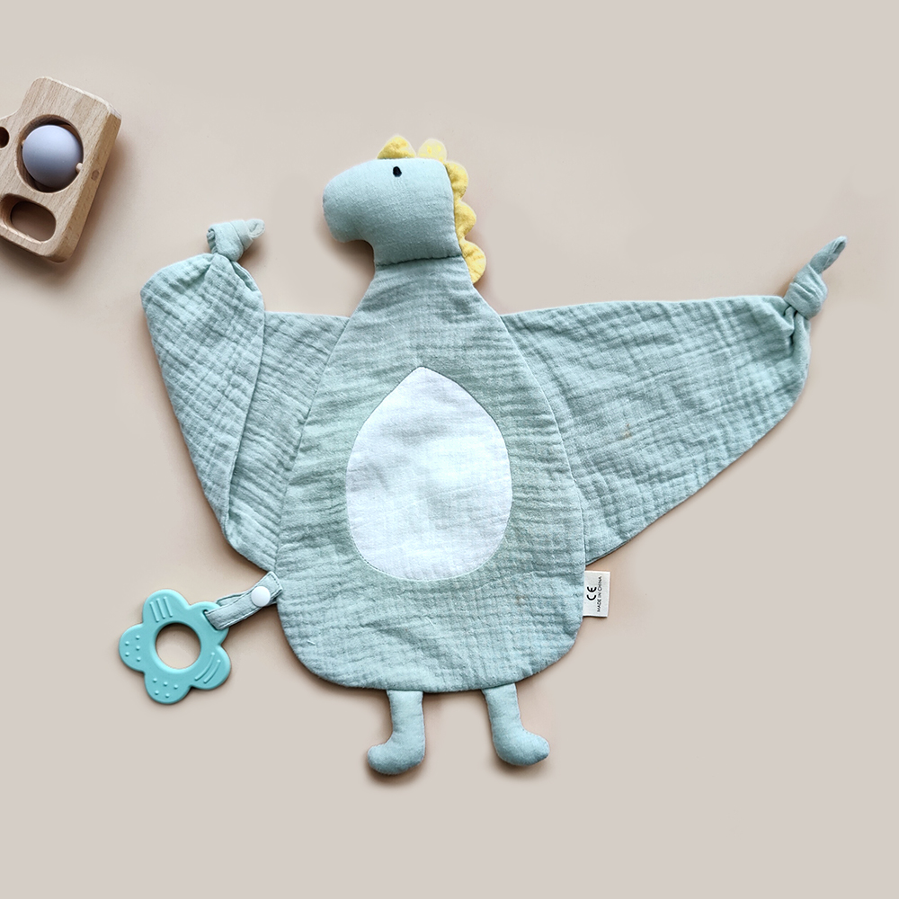 Manufacturer New Arrival Baby Blanket Snuggling Security Toy Organic Animal Toy Cum Blanket Baby Security Blanket