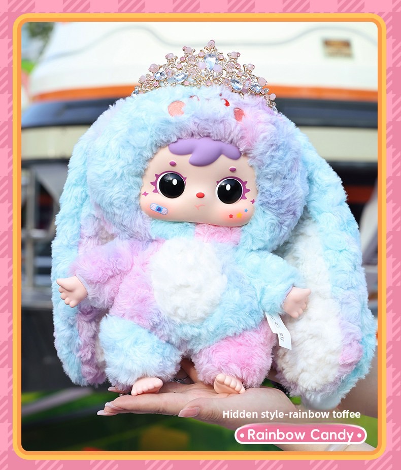 Samuel Full Sweetness 400% Cute Bunny Large Plush Movie TV Theme Blind Box Doll Set Original Packaging Home Decor Children's Day