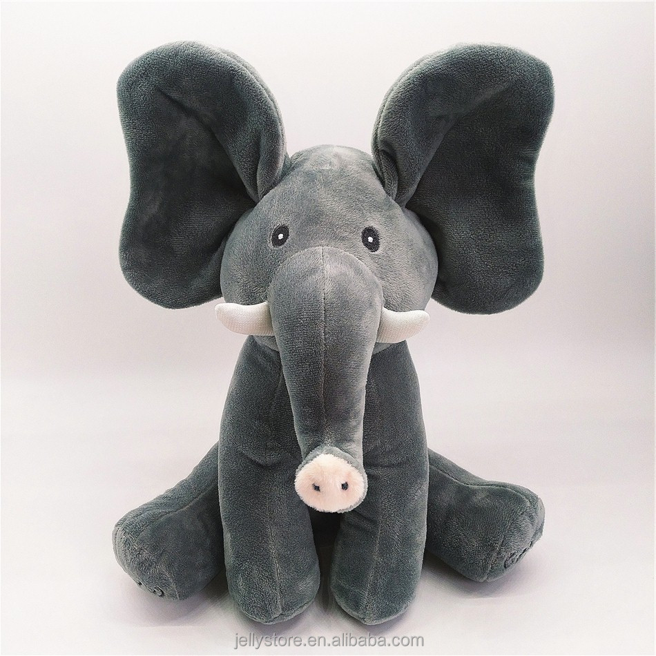 Peekaboo Elephant Electronic Plush Toy View 3