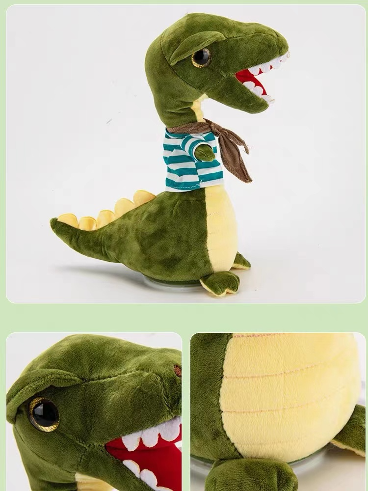 Singing Talking Dinosaur Plush Electronic Plush Toys Interactive Repeat Your Words Stuffed Animal Dragon Plush Toys Kids Gifts