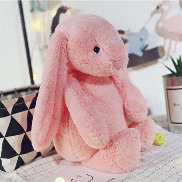 Easter Bunny Gift Soft Kawaii Cute Plush Peluche Bunny Rabbit Dolls Animal Stuffed Long Ear Plush Toy Washed Accessories