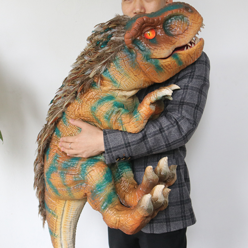 Lifelike Steel Animatronic Dinosaur Puppet with Educational Features for Youth (15-35 Years) Indoor/Outdoor Use