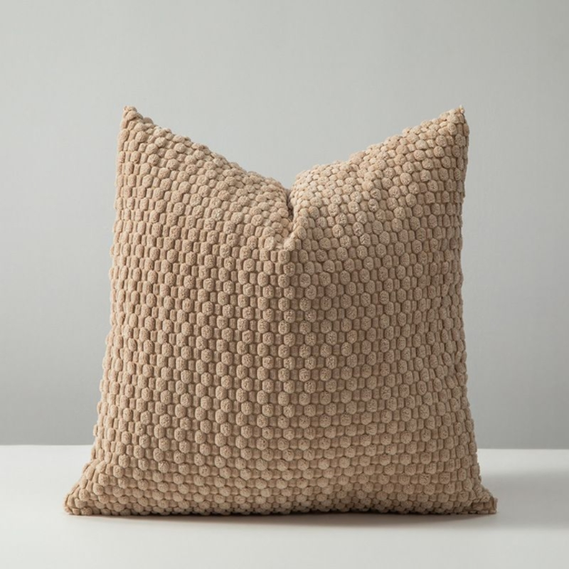 Soft Corn Grain Plush Throw Pillow, Luxury Sofa Cushion