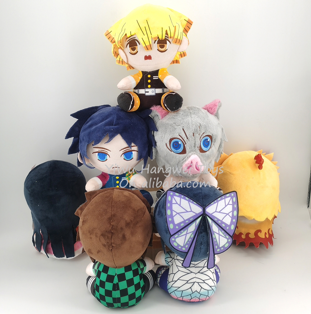 Factory Wholesale 12/20cm Demon Slayer Plush Toy Doll Anime Character Tomioka Giyuu Japan Cartoon Anime Plush Toys for Claw Mach