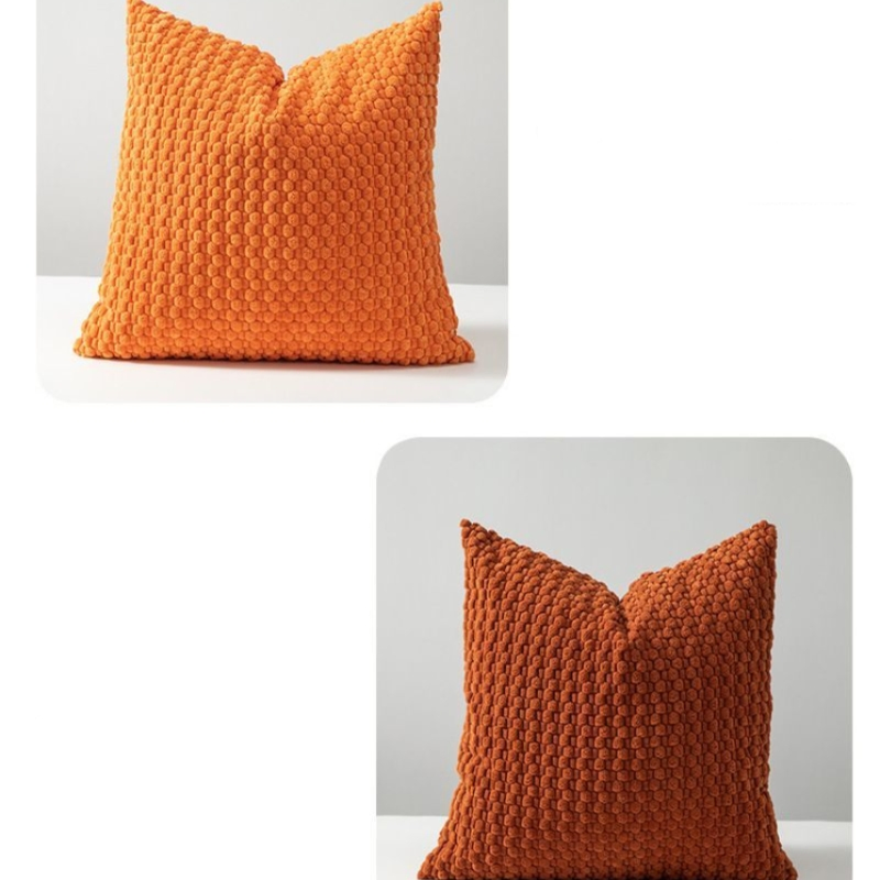 Soft Corn Grain Plush Throw Pillow, Luxury Sofa Cushion