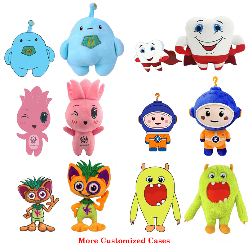 UYEAH OEM/ODM CE Personalized Design Soft Stuffed Plush Cartoon Animal Dolls Custom Cute Cartoon Alien Plushies Toys for Gift