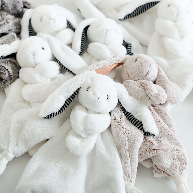Wholesale Newborns Security Bunny Soothe Babies Super Soft Blanket for Kid Baby Comforter