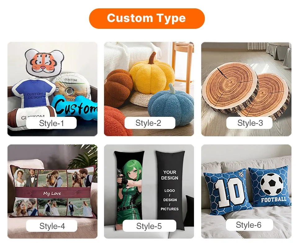 OEM/ODM China Factory Handmade Customized Irregular Shape Plush Custom Logo Shaped Toy Throw Decro Pillow Cushion