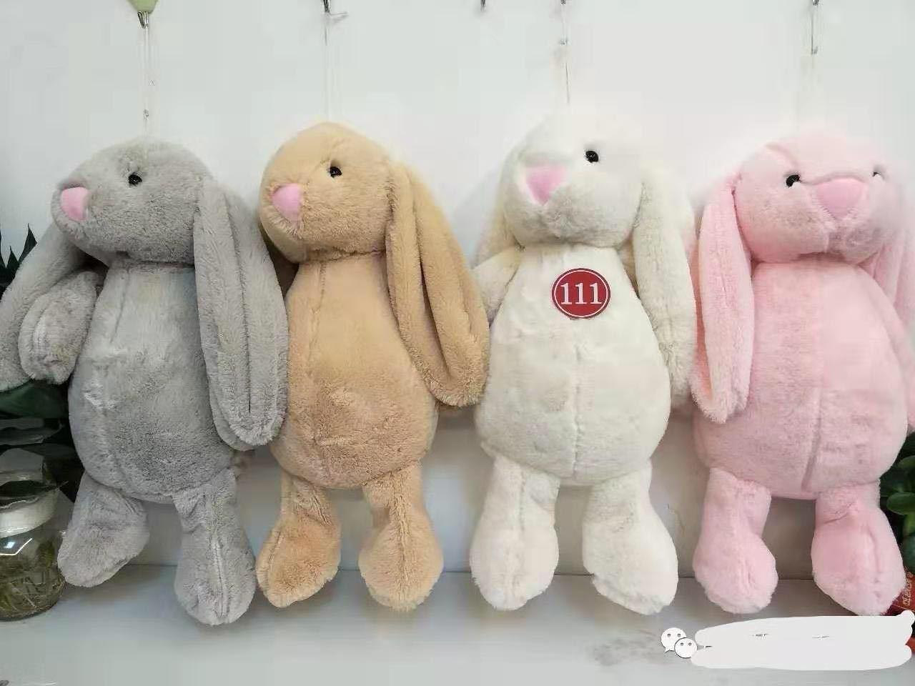 Easter Bunny Gift Soft Kawaii Cute Plush Peluche Bunny Rabbit Dolls Animal Stuffed Long Ear Plush Toy Washed Accessories
