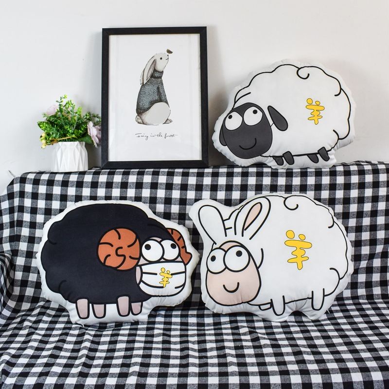 Weighted Stuffed Plush Animals Pillow Custom Printed Puppy Kids Gift Throw Cushion