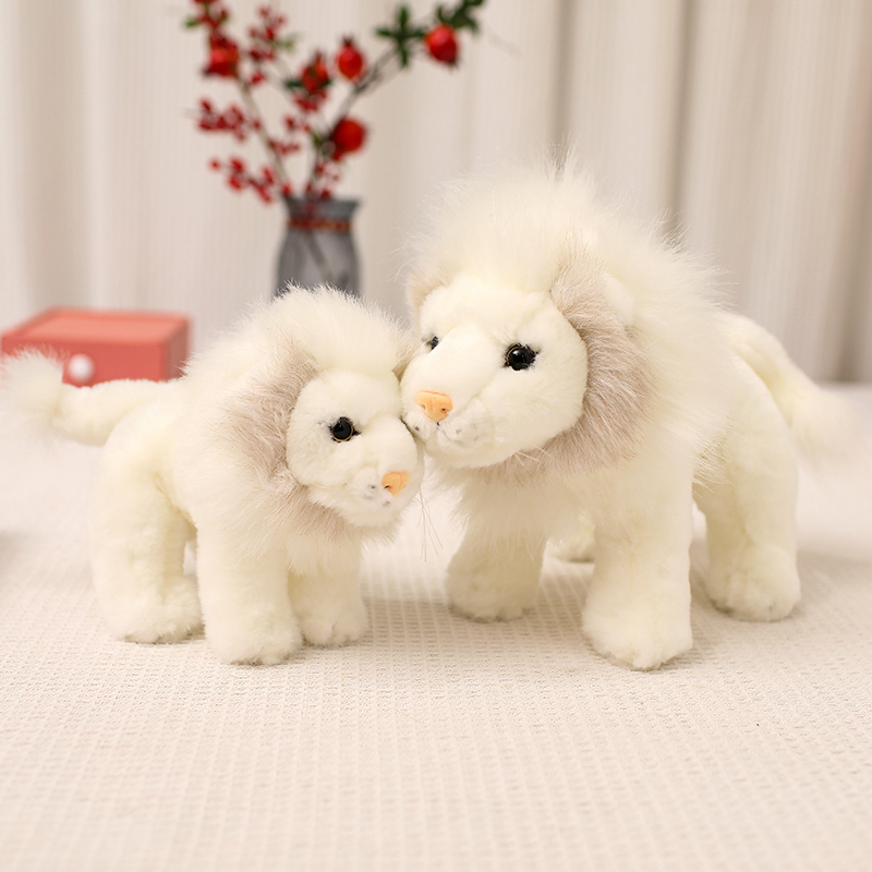 Plush Yellow Plush Lion Stuffed Animal Soft Cuddly Perfect for Child Realistic Lion Stuffed Toys