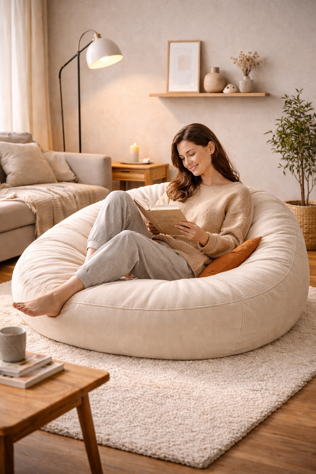 Lazy Sofa Beanbag Stuffed Animal 4ft Sherpa Big Giant Large Bean Bag Sofa With Foam Filler Wholesale For Living Room