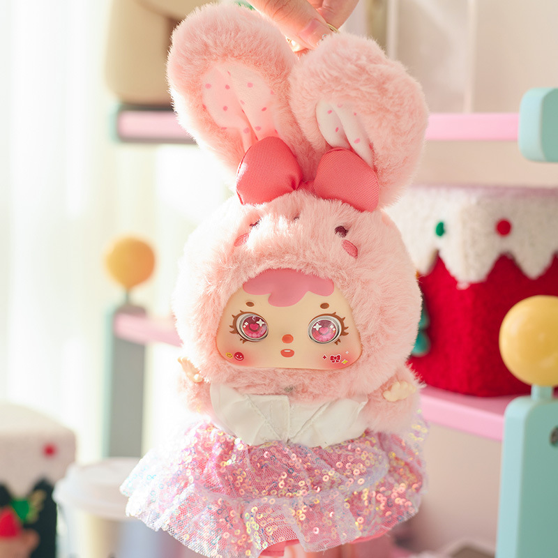 Authentic Samuel Little Rainbow Rabbits Baby Series Blind Box Cute Infant-Safe Stuffed Toy Collectible Gift for Kids
