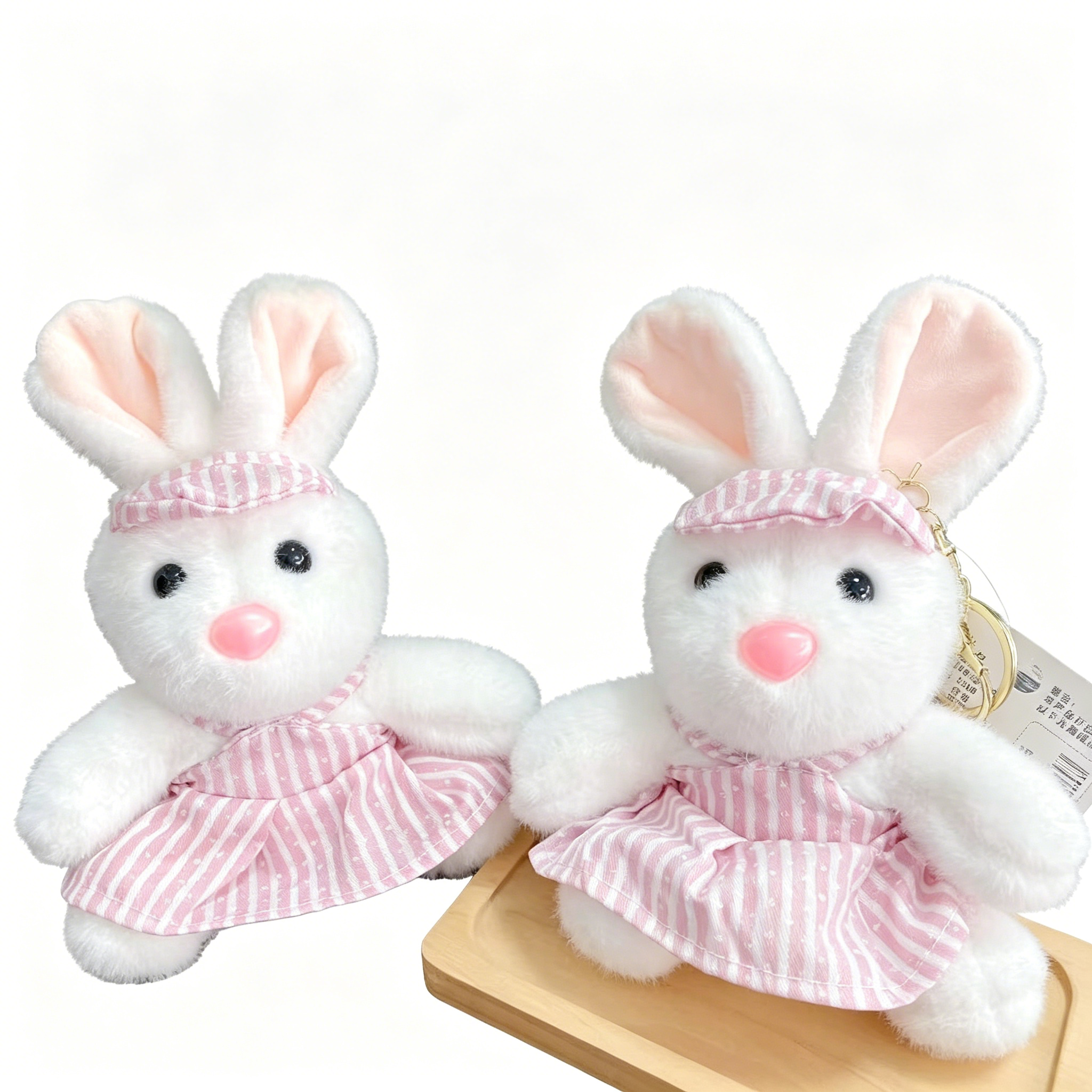 Cute Stuffed Animal Bear Rabbit Duck Anime Plush Key Chain, Fashion Accessory Backpack Clips, Kindergarten Gift, Handbag Pendant