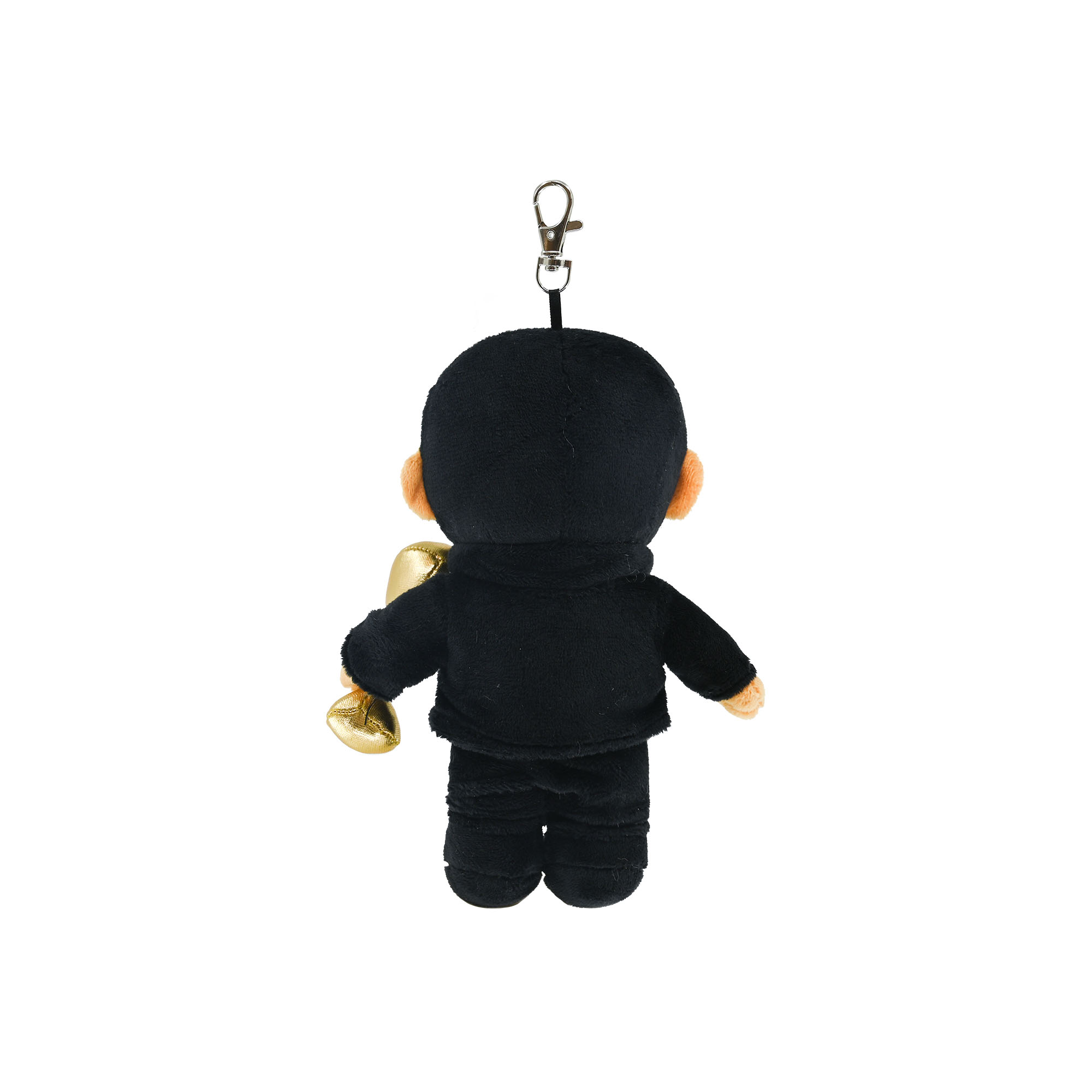Custom Mini Plush Rapper Keychain with Gold Trophy Soft Stuffed Doll with Metal Clip for Backpack Charms Collectible Gifts