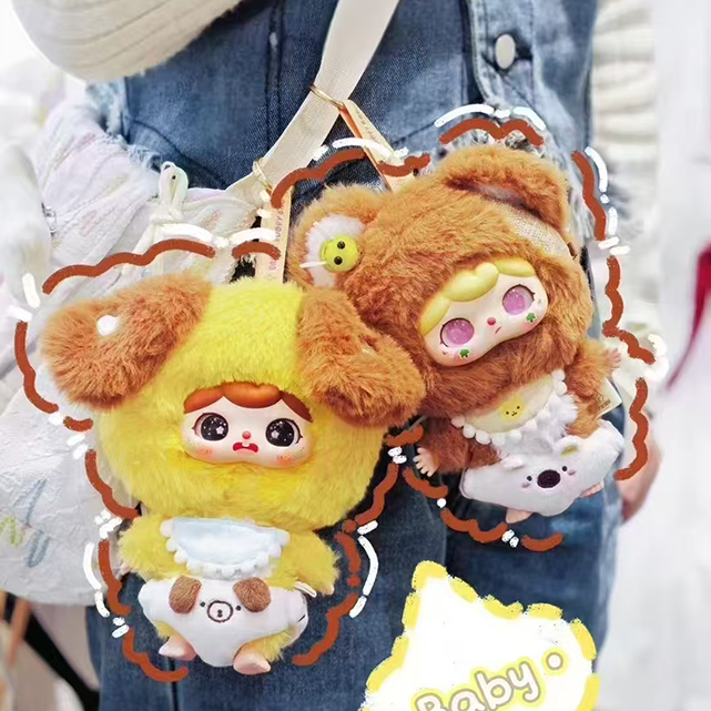 Baby Three Three Waka Movie &amp; TV Baby Animal PVC Plush Mystery Boxes Fun Blind Toy Pendant Gift with Surprise Feature 12+