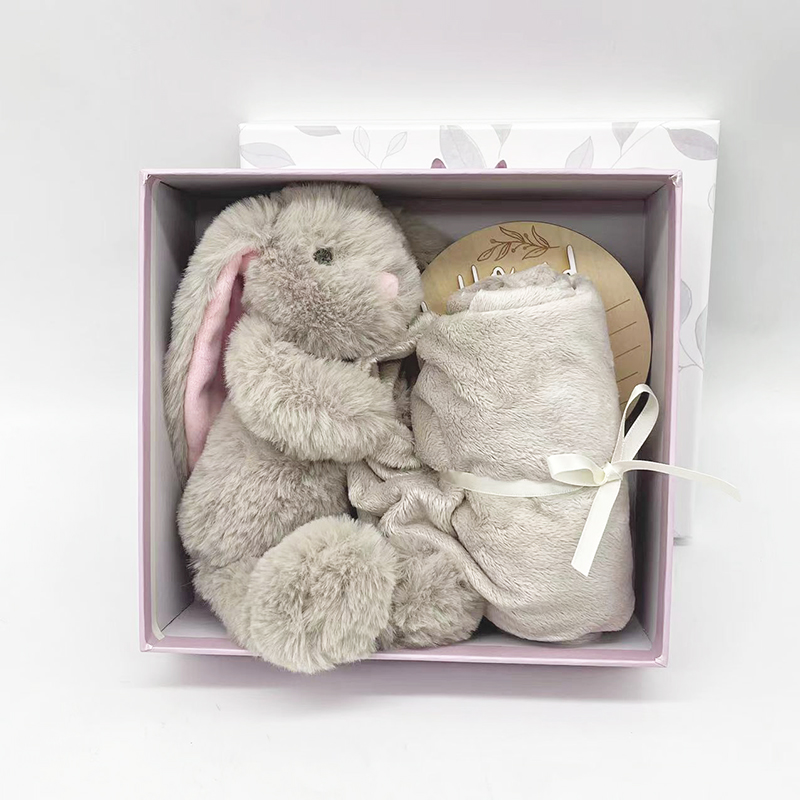 Customizable Baby comfort Towels Children's Plush Toys Soft Security Blanket Comfortable Bedding Bunny Blanket