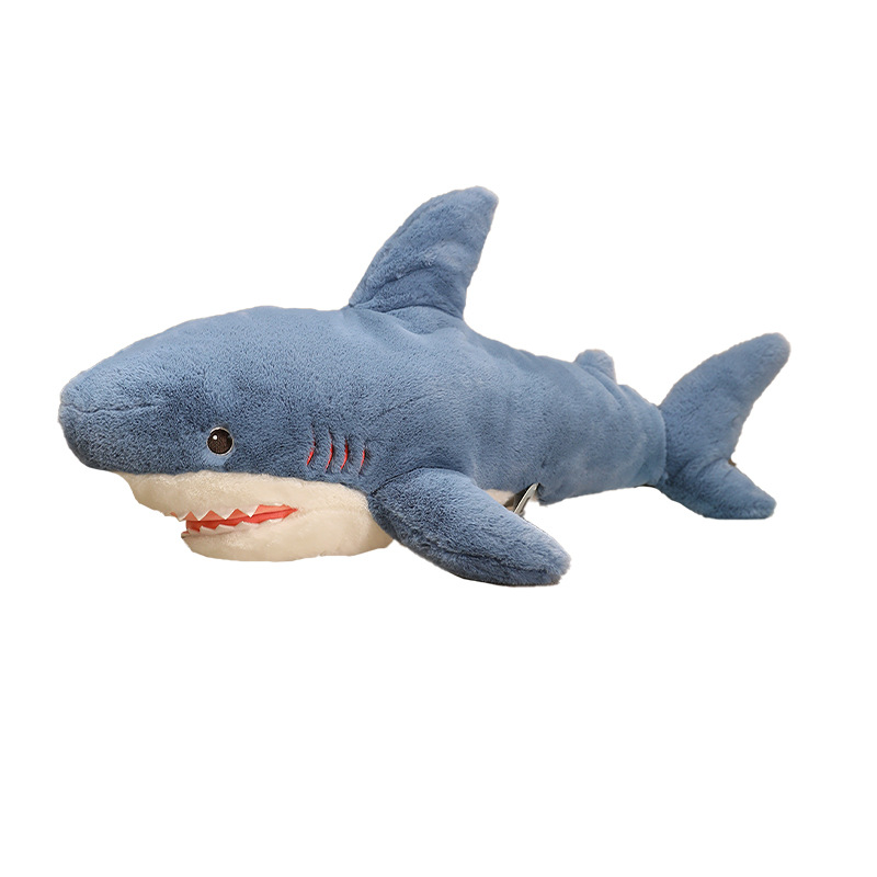 Kinqee Custom Super Soft Shark Hugging Throw Pillow Factory Astm En71 Cute Stuffed Sea Animal Plush Toy Animal Plushie Toy