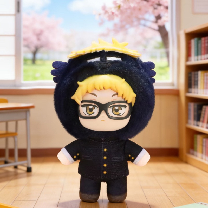 NEW Original EAKI Hai Kyu Mascot Plush Series Blind Box Decorative Anime Plush Keychain Toys Mystery Box