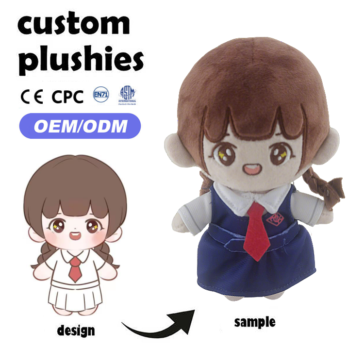 OEM Manufacturer Custom High Quality Plush Toy Cute Doll Customize Stuffed Animal Plushies Figure Toys