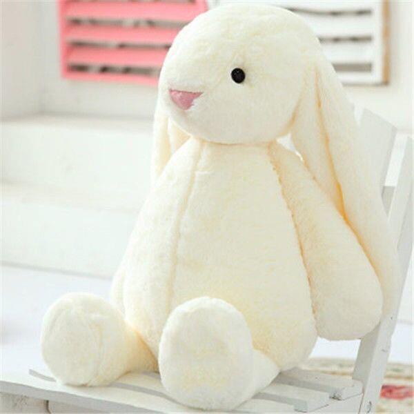 Easter Bunny Gift Soft Kawaii Cute Plush Peluche Bunny Rabbit Dolls Animal Stuffed Long Ear Plush Toy Washed Accessories