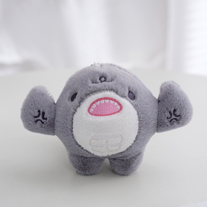 Mini Bulk Tiny Shark Plush Keychain Toys Stuffed Animal Shark Plush Keychain Toys Mini Backpack Clip on Keychain