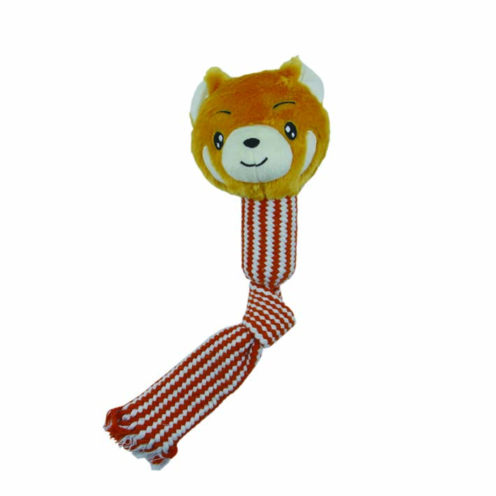 Wholesale Cute Knotted Interactive Dog Toys by Manufacturers Eco-friendly Chewable Plush in Cartoon &amp; Lovely Styles with Sound