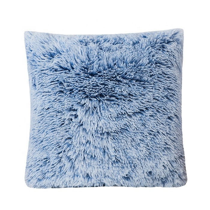Winter Warm Soft Fur Throw Pillow Cozy Fluffy Plush Cushion for Sofa Decor