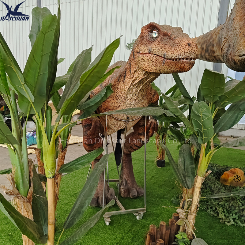 Lifesize Wearable Adult Raptor Costume Amusement Park Entertainment Product Robotic Realistic Velociraptor Dinosaur Suit