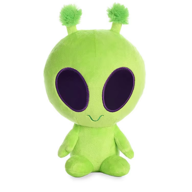 UYEAH OEM/ODM CE Personalized Design Soft Stuffed Plush Cartoon Animal Dolls Custom Cute Cartoon Alien Plushies Toys for Gift