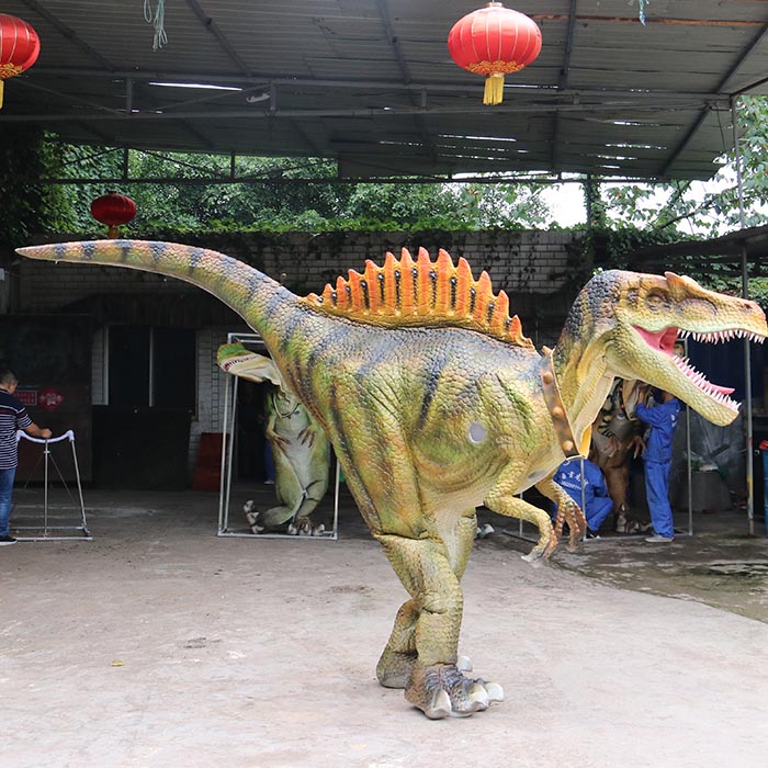 Attractive Realistic Life Size Animatronic Dinosaur Mascot Costume