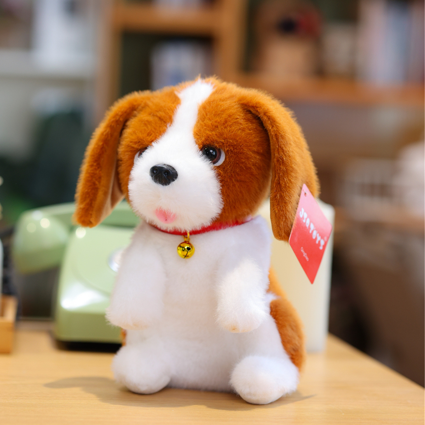 Wholesale Custom 22cm Lifelike Realistic Super Soft Stuffed Dog Plush Toys Accessories Desktop Table Decor Corporate Promotional