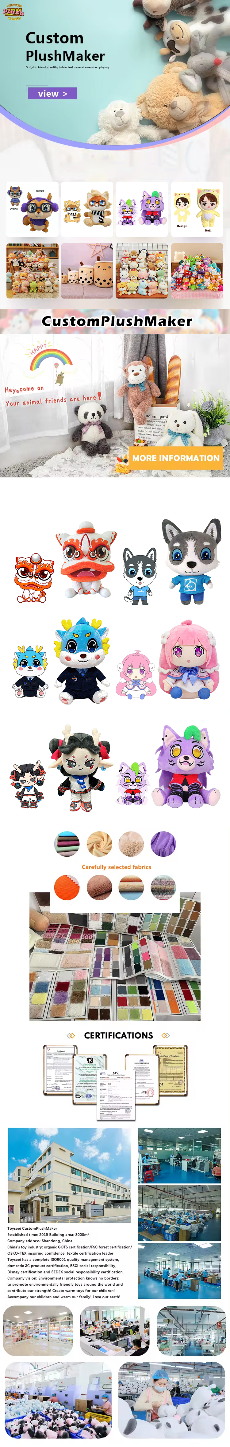 Plush Toy Processing and Service Details