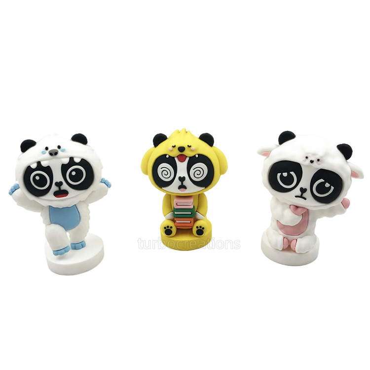 Small Animal Figurine Toys 3D PVC Action Figure Custom Logo Silicone Crafts Toys Figure For Promotional Gifts