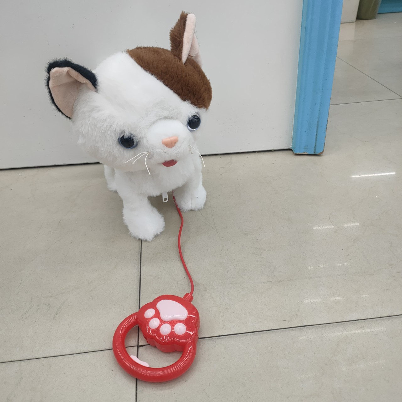 Children's Plush Toys Lick Cats Can Walk Touch Learn Words Sing Lick Tongue Shake Tail Interactive Educational Electric PP