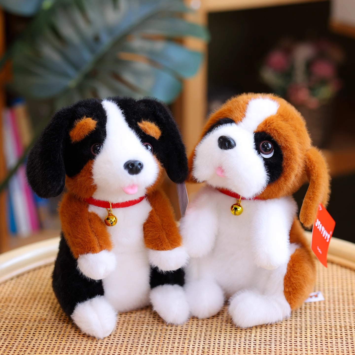 Wholesale Custom 22cm Lifelike Realistic Super Soft Stuffed Dog Plush Toys Accessories Desktop Table Decor Corporate Promotional