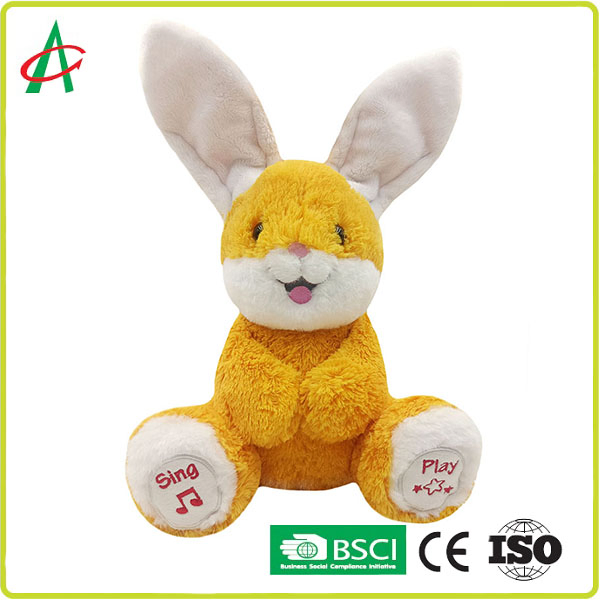 New Hide and Seek Cat Movement Plush Toy Creative Holiday Gifts Baby and Child Happy Rabbit