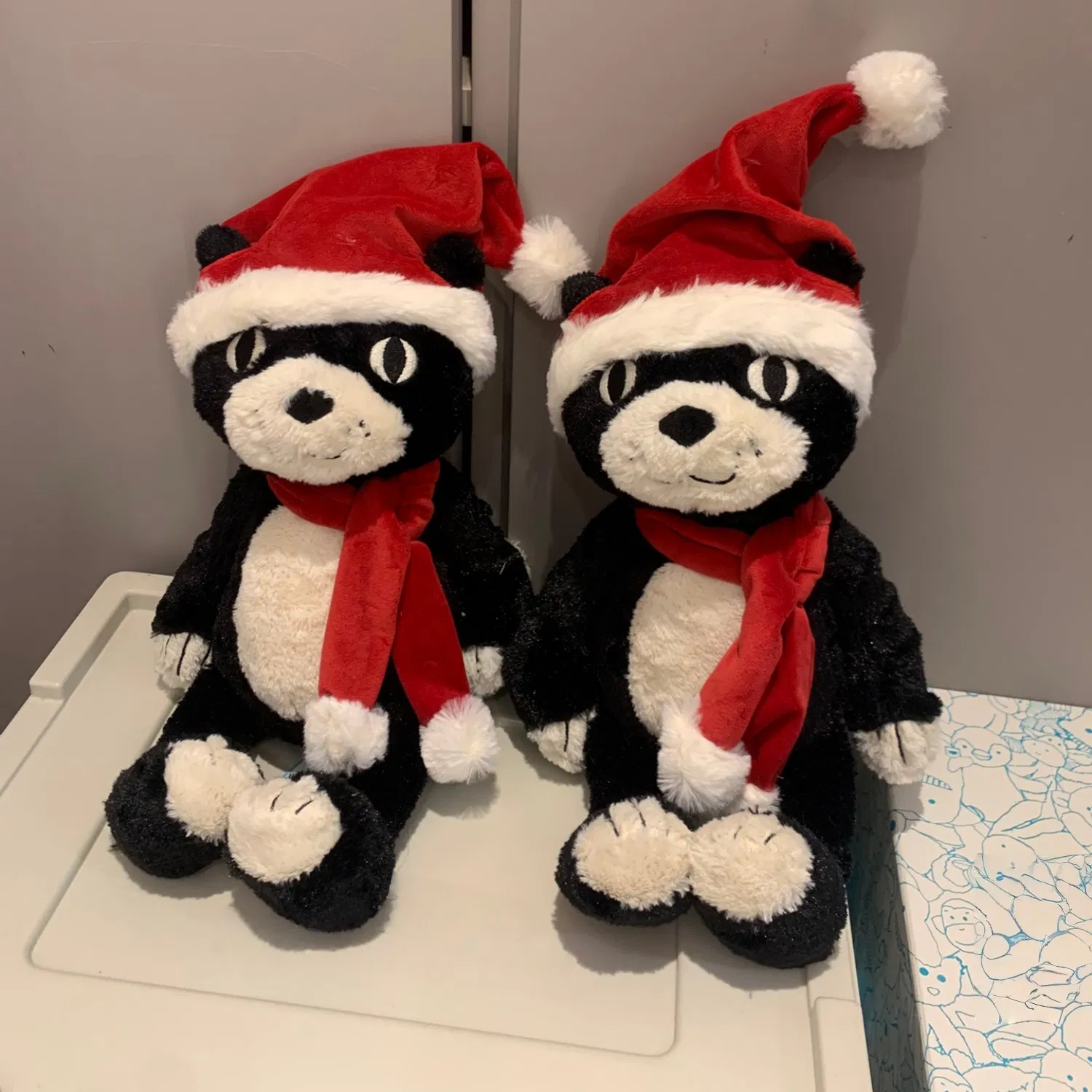 Lucky Christmas Cat Plush Toy Holiday Edition Festive Companion
