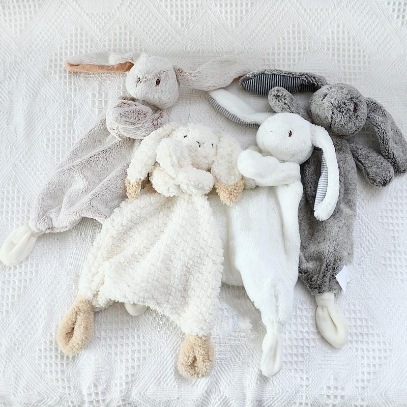 Wholesale Newborns Security Bunny Soothe Babies Super Soft Blanket for Kid Baby Comforter