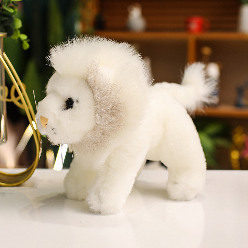 Plush Yellow Plush Lion Stuffed Animal Soft Cuddly Perfect for Child Realistic Lion Stuffed Toys