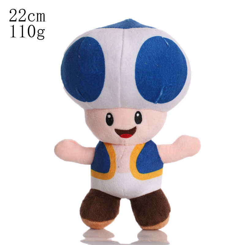 Mario Mushroom Head Doll 4-9 Inch Soft Cotton Stuffed Plush Toy Nintendo Game Character Child Gift for Claw Machine