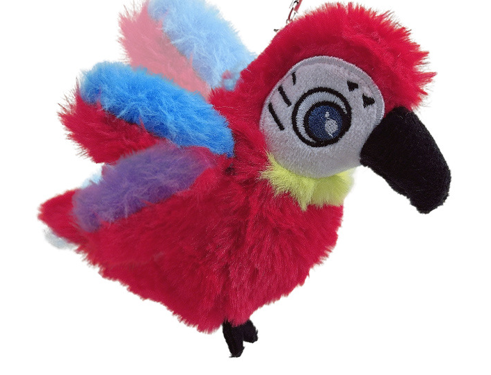 Electronic Chargeable Stuffed Animal Dancing Bird Plush Toy Funny Animated Bird Shake Wing Talking Parrot Dog Toys