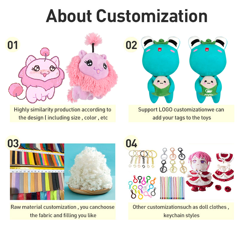 Custom Made 5cm 20cm 40cm Plush Idol Doll Custom Anime Figure Plush Doll