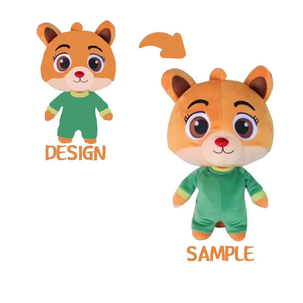 Customizable Super Soft Anime Plush Toy ODM Stuffed Toy With Embroidered Logo Washable and Factory Wholesaled for Babys