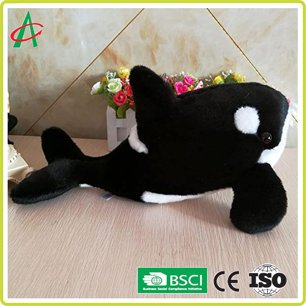 New Soft Cute Black Killer Whale Stuffed Toy Boy's Holiday Gift