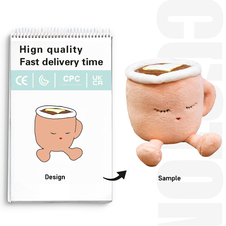 Custom Super Soft Anime Plush Toy ODM Stuffed Animal Toy With Embroidered Logo Washable and Factory