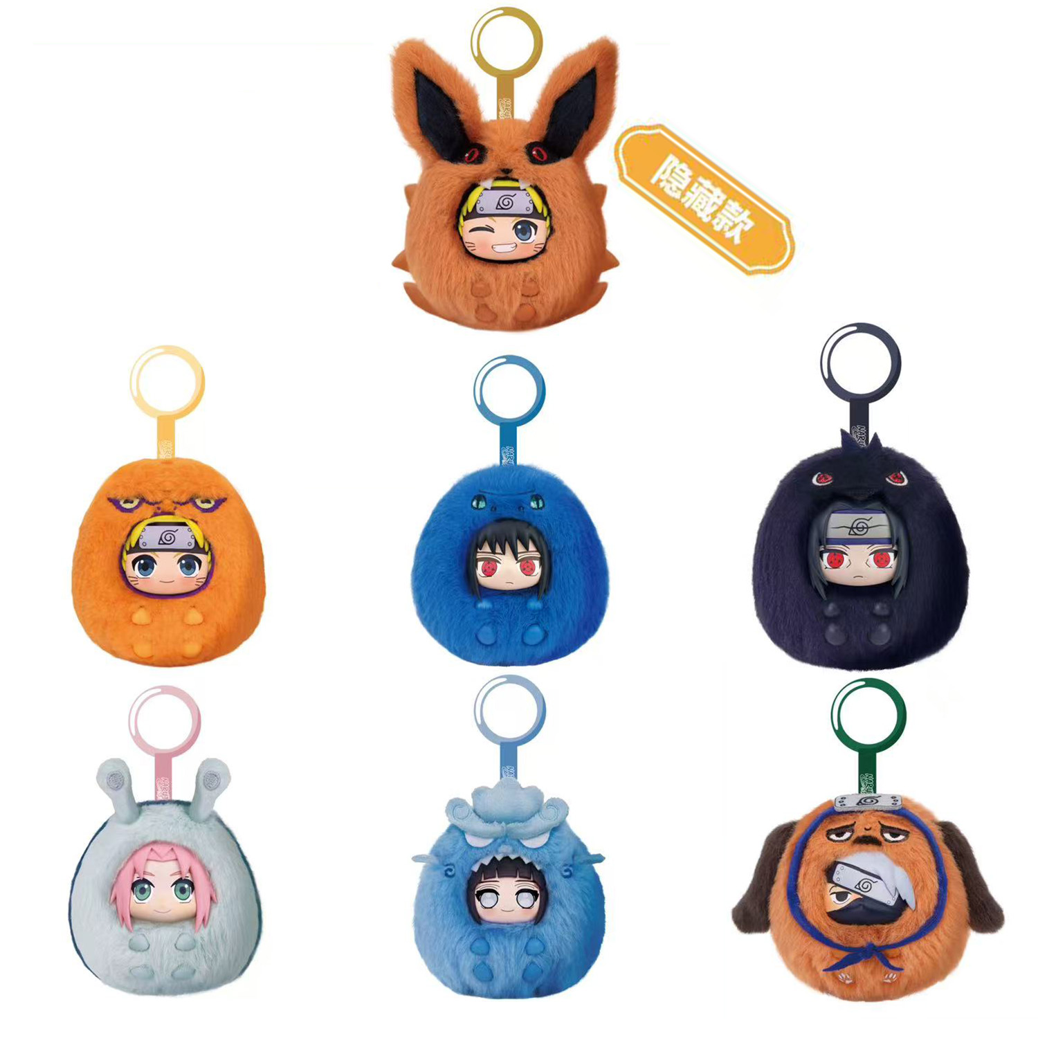 New Release 100% Original 6PCS/Set Nar Utoo Shippuden Adorable Beasts Vinyl Plush Doll Anime Figure Blind Box Toy Keychains