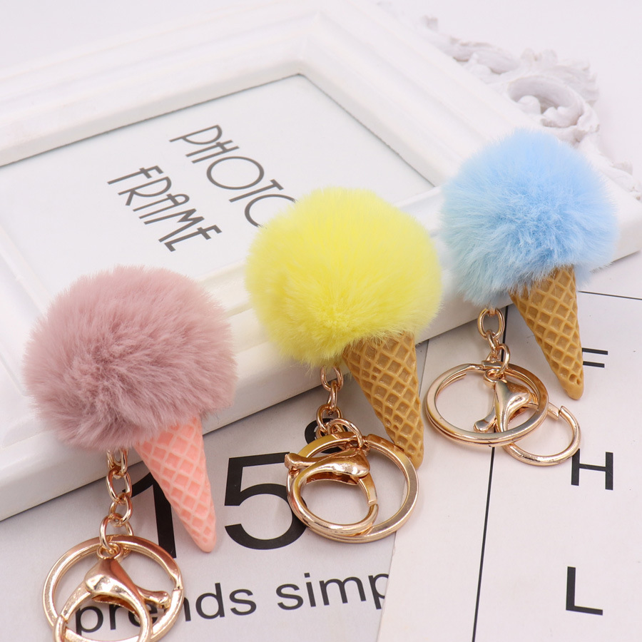 Pompom Keychain Color Options